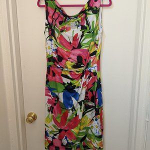 Ralph Lauren Floral Sleeveless Dress Size 12